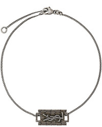Bracelet argenté Saint Laurent