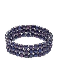 Bracelet bleu marine Pearls & Colors