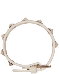 Bracelet en cuir blanc Valentino