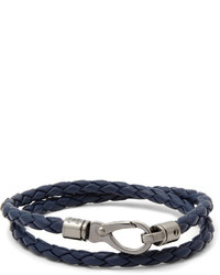 Bracelet en cuir bleu marine Tod's