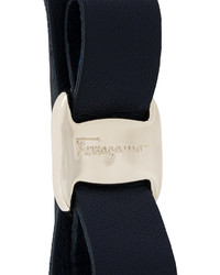 Bracelet en cuir bleu marine Salvatore Ferragamo