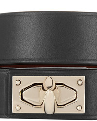 Bracelet en cuir noir et doré Givenchy