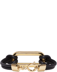 Bracelet en cuir noir Isabel Marant