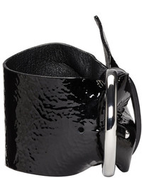 Bracelet en cuir noir Isabel Marant