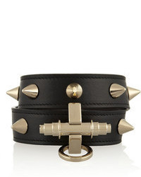 Bracelet en cuir noir Givenchy