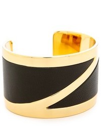 Bracelet en cuir noir Rachel Zoe