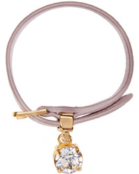 Bracelet en cuir rose Miu Miu