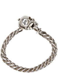 Bracelet gris Alexander McQueen