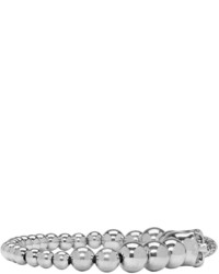 Bracelet orné de perles argenté Alexander McQueen