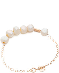 Bracelet orné de perles blanc ginette_ny