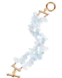 Bracelet orné de perles bleu clair