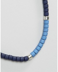 Bracelet orné de perles bleu clair Icon Brand