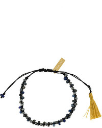 Bracelet orné de perles bleu marine Isabel Marant