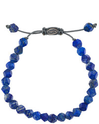Bracelet orné de perles bleu marine M. Cohen