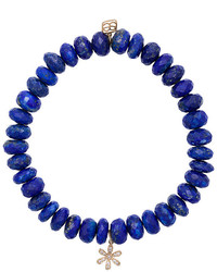 Bracelet orné de perles bleu marine Sydney Evan