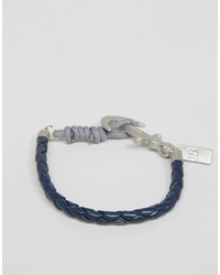 Bracelet orné de perles bleu Icon Brand
