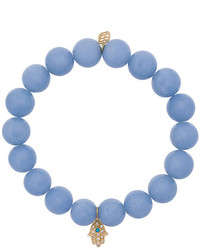 Bracelet orné de perles bleu Sydney Evan