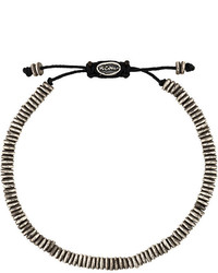 Bracelet orné de perles gris foncé M. Cohen