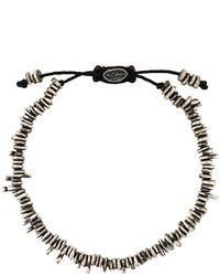 Bracelet orné de perles gris foncé M. Cohen