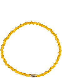Bracelet orné de perles jaune Luis Morais