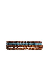 Bracelet orné de perles marron Classics 77