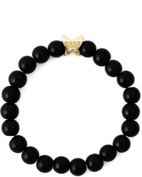 Bracelet orné de perles noir fe-fe
