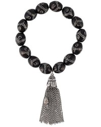 Bracelet orné de perles noir Loree Rodkin