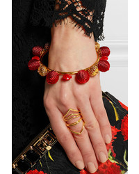 Bracelet orné de perles rouge Dolce & Gabbana
