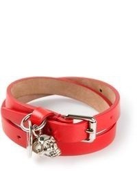 Bracelet rouge Alexander McQueen
