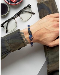 Bracelet tressé bleu Icon Brand