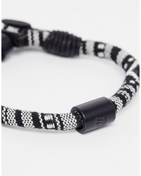 Bracelet tressé noir Icon Brand