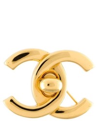 Broche dorée Chanel