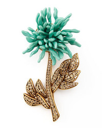 Broche vert menthe