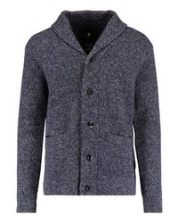 Cardigan à col châle bleu marine