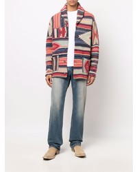 Cardigan à col châle en jacquard multicolore Ralph Lauren RRL