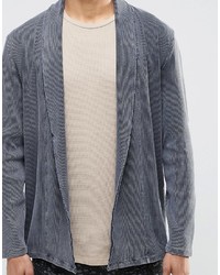 Cardigan à col châle gris Asos