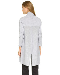 Cardigan à col châle gris Tess Giberson