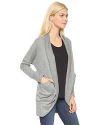 Cardigan à col châle gris BB Dakota