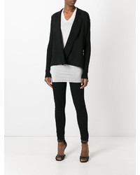 Cardigan à col châle noir Rick Owens