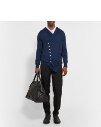 Cardigan bleu marine Alexander McQueen