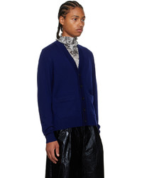 Cardigan bleu marine Dries Van Noten