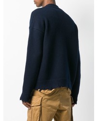 Cardigan bleu marine DSQUARED2