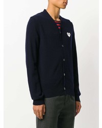 Cardigan bleu marine Comme Des Garcons Play