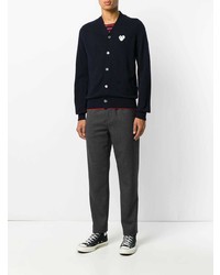 Cardigan bleu marine Comme Des Garcons Play