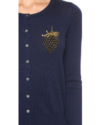 Cardigan bleu marine Markus Lupfer