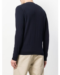 Cardigan bleu marine Roberto Collina