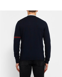 Cardigan bleu marine Gucci