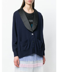 Cardigan bleu marine Sacai