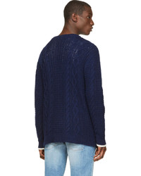 Cardigan bleu marine Band Of Outsiders