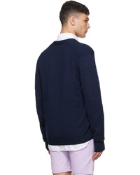 Cardigan bleu marine MAISON KITSUNÉ